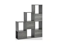 Freestanding Display Shelf for Living Room-Gray