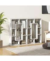 7-Cube Geometric Bookshelf Modern Decorative Open Bookcase