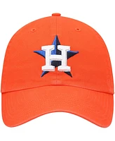 Men's '47 Brand Orange Houston Astros Clean Up Adjustable Hat