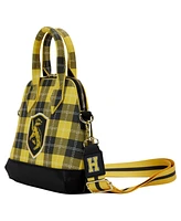 Men's and Women's Loungefly Harry Potter Hufflepuff Varsity Plaid Crossbody Bag