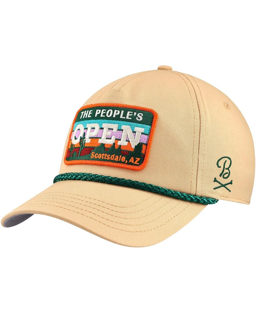 Men's Barstool Golf Khaki 2024 Wm Phoenix Open Rope Snapback Hat