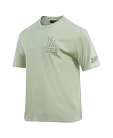 Men's Pro Standard Mint Los Angeles Dodgers Neutral Cj Dropped Shoulders T-shirt