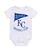 Baby Boys and Girls Fanatics Kansas City Royals Fan Pennant 3-Pack Bodysuit Set