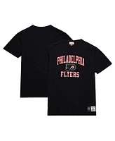 Men's Mitchell & Ness Black Philadelphia Flyers Legendary Slub T-shirt