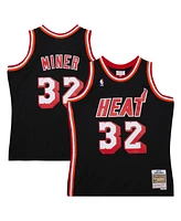 Men's Mitchell & Ness Harold Miner Black Miami Heat 1992/93 Hardwood Classics Swingman Throwback Jersey