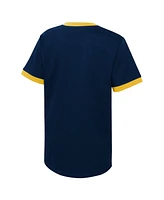 Big Boys Navy Distressed Nashville Predators Ice City T-shirt