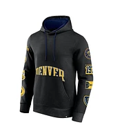 Men's Fanatics Black Denver Nuggets Home Court Pullover Hoodie