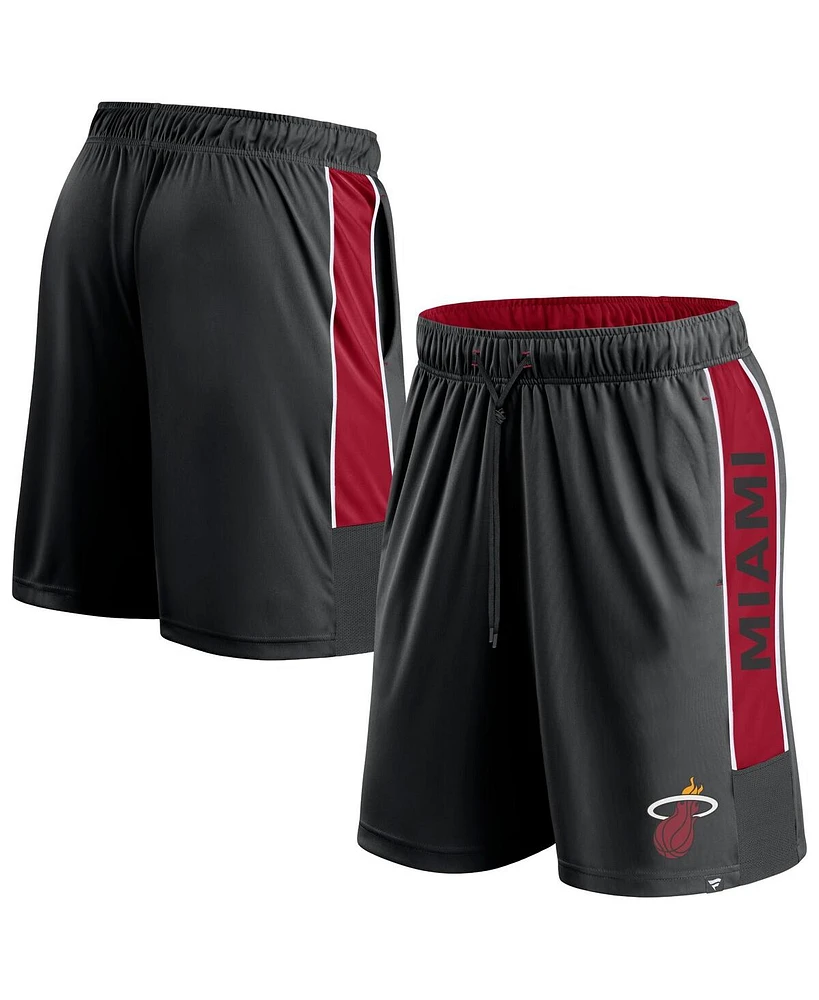 Men's Fanatics Black Miami Heat Game Winner Defender Shorts