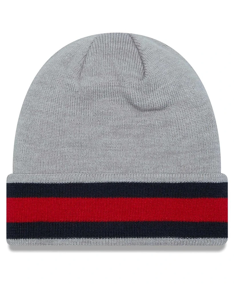 Men's New Era Gray Usmnt Banded Cuffed Knit Hat