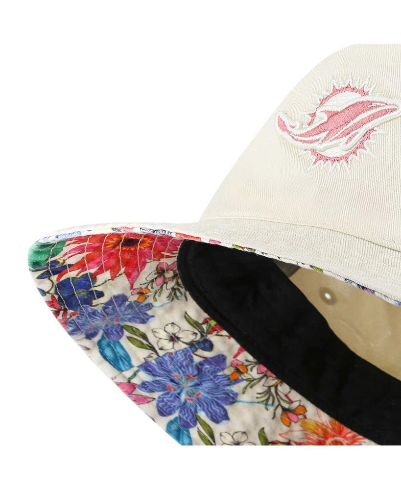 Women's '47 Brand Natural Miami Dolphins Pollinator Bucket Hat