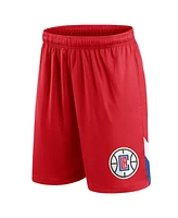 Men's Fanatics Red La Clippers Slice Shorts