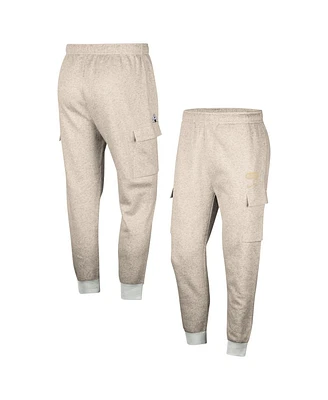 Men's Nike Heather Gray Purdue Boilermakers Club Cargo Jogger Pants