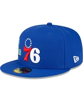 Men's New Era Royal Philadelphia 76ers Stateview 59FIFTY Fitted Hat