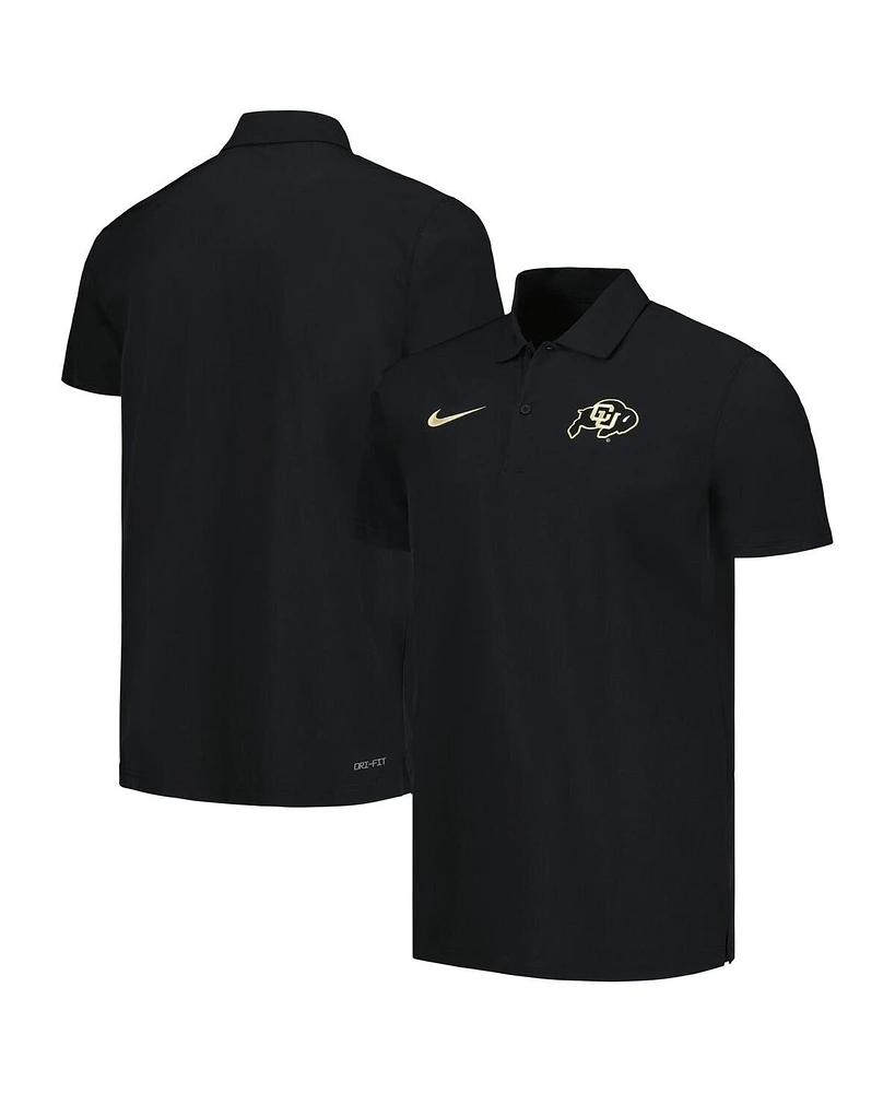 Men's Nike Black Colorado Buffaloes Sideline Polo Shirt