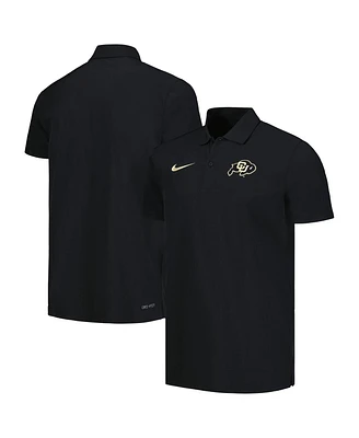 Men's Nike Black Colorado Buffaloes Sideline Polo Shirt