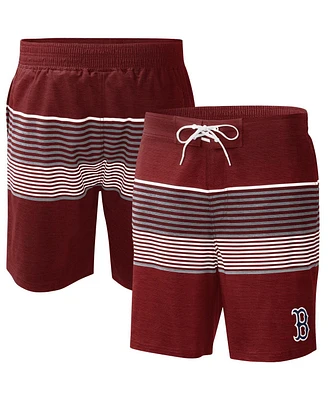 Men's G-iii Sports by Carl Banks Red Boston Sox Coastline Volley Swim Shorts