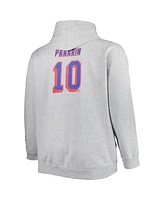 Men's Artemi Panarin Heather Gray New York Rangers Big and Tall Player Pullover Hoodie