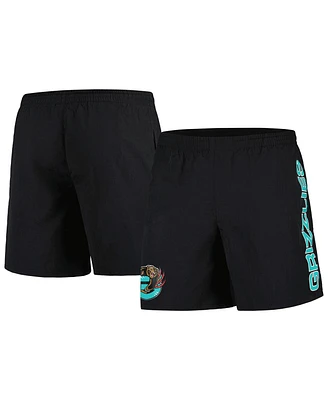 Men's Mitchell & Ness Black Distressed Vancouver Grizzlies Hardwood Classics 2001/02 Throwback Logo Heritage Shorts