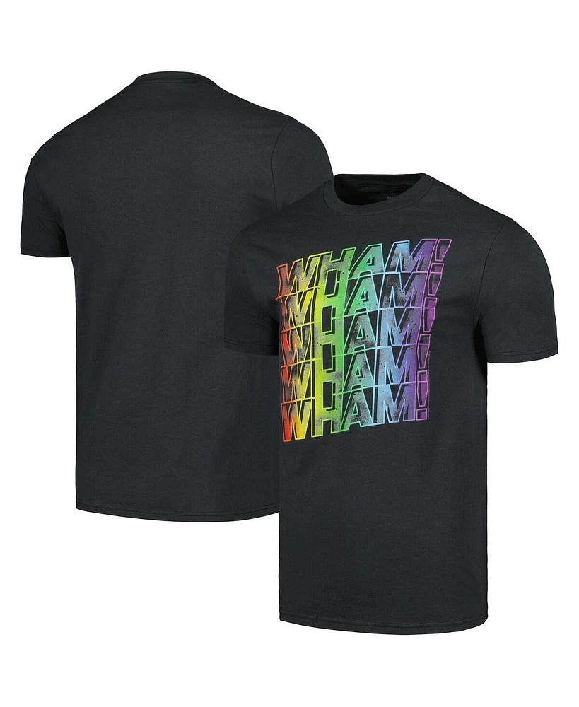 Men's Charcoal Wham! Rainbow Logos Graphic T-shirt