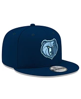 Men's New Era Navy Memphis Grizzlies Official Team Color 9FIFTY Snapback Hat