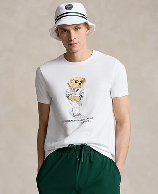 Polo Ralph Lauren Men's Custom Slim Fit Wimbledon 2024 Polo Bear T-Shirt