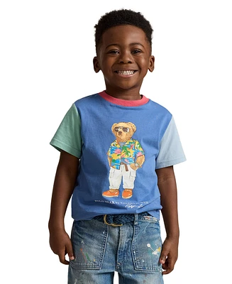 Polo Ralph Lauren Toddler and Little Boys Bear Color-Blocked Cotton T-shirt