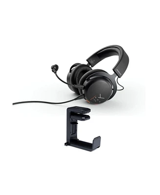 Beyerdynamic Mmx 100 Analog Gaming Headset (Black) with Headphone Mount Bundle