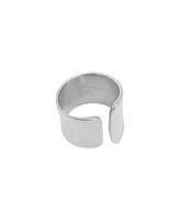 Adornia Silver-Plated Tall Open Band Ring