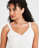 Anne Klein Women's V-Neck Sleeveless Top