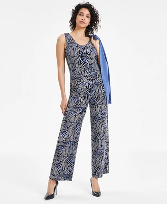 Anne Klein Women's Printed High Rise Pull-On Pants