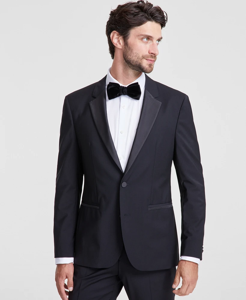 Hugo by Boss Men's Modern-Fit Wool Blend Super Flex Stretch Tuxedo Jacket