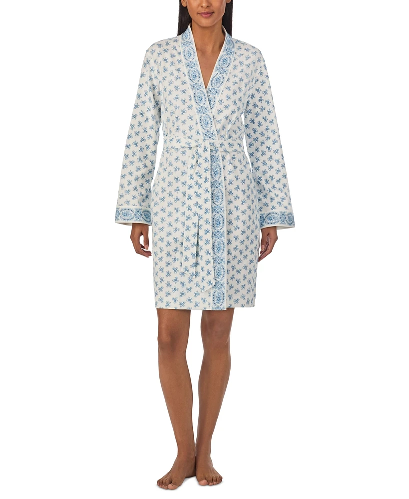 Lauren Ralph Lauren Women's Floral Kimono Wrap Robe