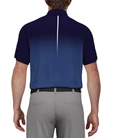 Pga Tour Men's Ombre Short Sleeve Performance Polo Shirt