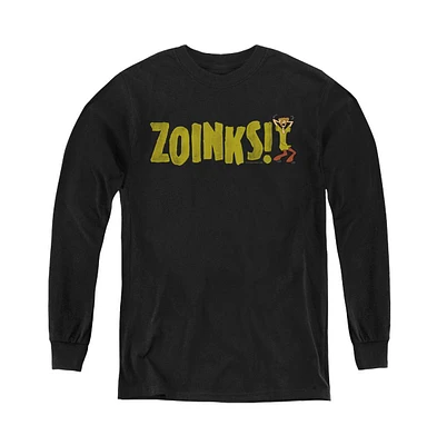 Scooby Doo Boys Youth Zoinks Long Sleeve Sweatshirt