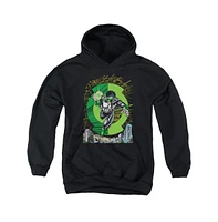 Green Lantern Boys Youth Gl Cover Pull Over Hoodie / Hooded Sweatshirt