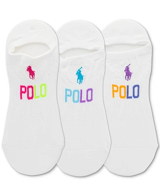 Polo Ralph Lauren Women's 3-Pk. No Show Mesh Liner Socks