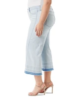 Jessica Simpson Trendy Plus Melody Cropped Wide-Leg Jeans