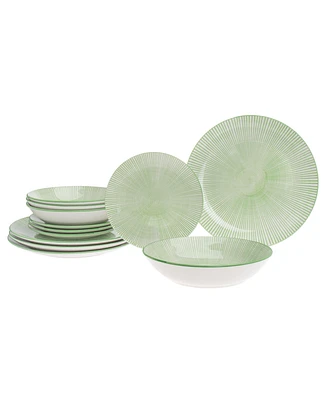 Godinger Light Green 12 Pc. Dinnerware Set, Service for 4