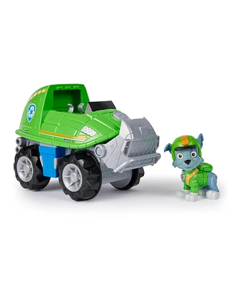 Paw Patrol Jungle Pups, Rocky Snapping Turtle Vehicle, Toy Truck with Collectible Action Figure - Multi