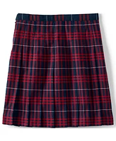 Lands' End Big Girls School Uniform Plaid Pleated Skirt Below the Knee