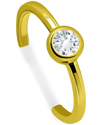 Giani Bernini Cubic Zirconia Bezel Polished Toe Ring, Created for Macy's