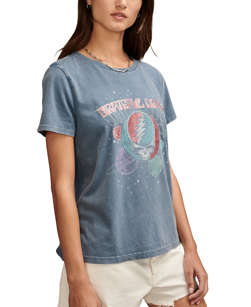 Lucky Brand Women's Grateful Dead Cotton Crewneck T-Shirt