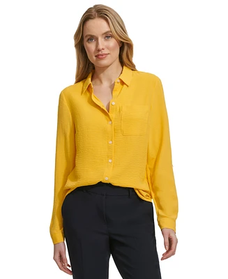 Tommy Hilfiger Women's Collared Button-Front Shirt