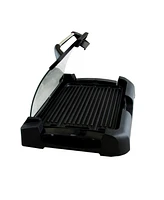 Megachef 1800 Watts Reversible Indoor Grill and Griddle with Removable Glass Lid