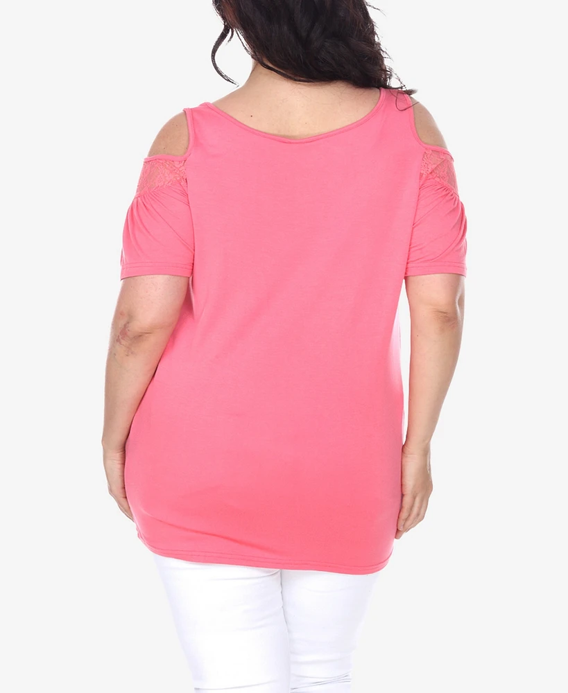 White Mark Plus Bexley Tunic Top
