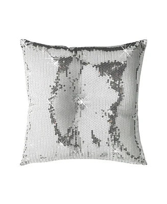 By Caprice Home Hollywood Button Sequin Design Pair of Bedroom Cushions