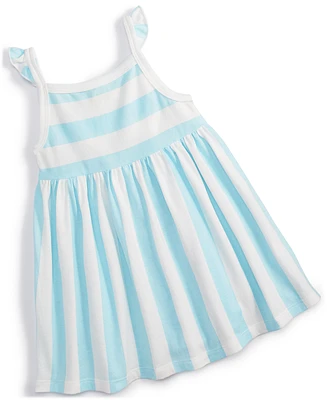 First Impressions Baby Girls Pool Stripe Dress, Created for Macy's