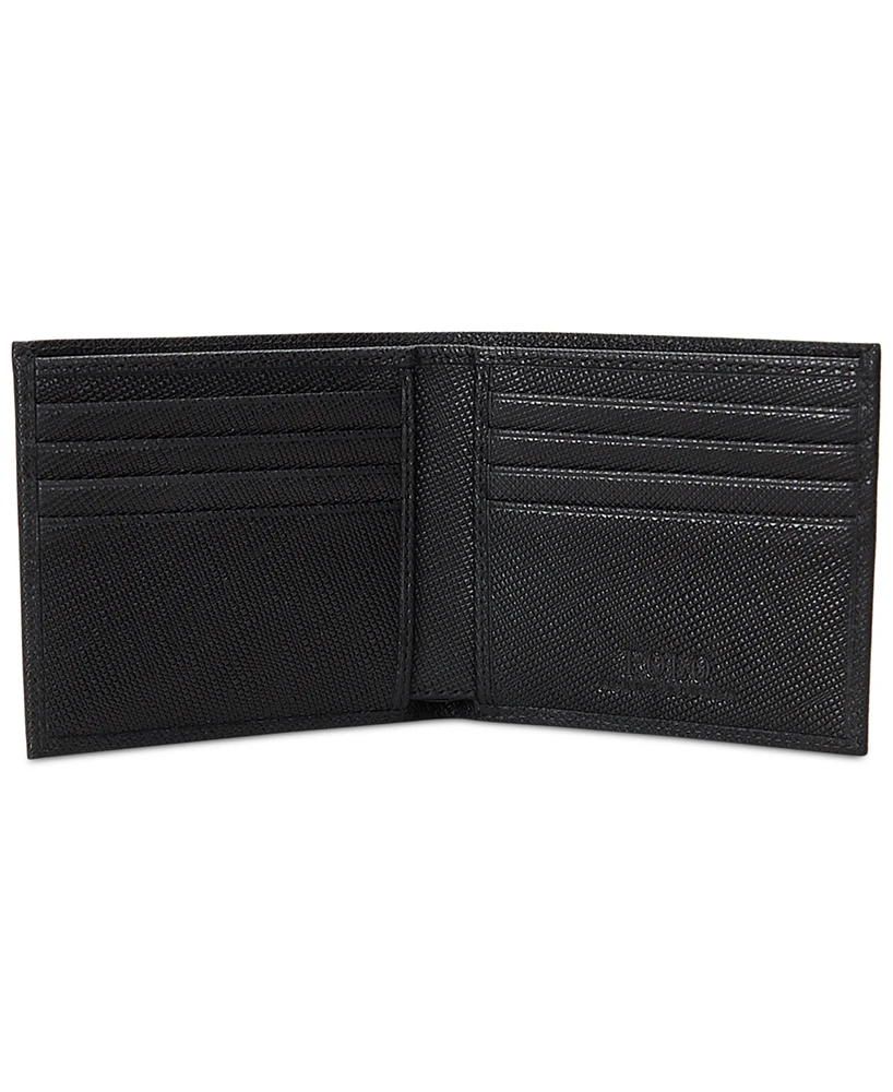 Polo Ralph Lauren Men's Textured Saffiano Leather Billfold Wallet