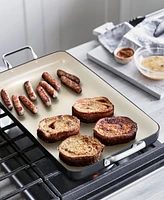 GreenPan Rio Healthy Ceramic Nonstick 18" x 11" Double Burner Griddle Pan