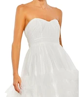 Women's Bustier Tulle Tiered Ballgown